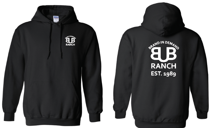 Bub Ranch Brand Hoodie Black