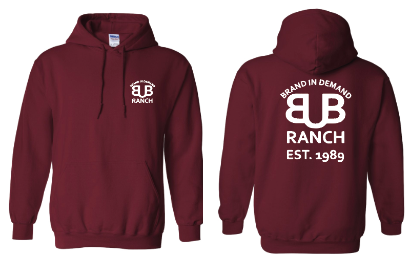 Bub Ranch Brand Hoodie Garnet