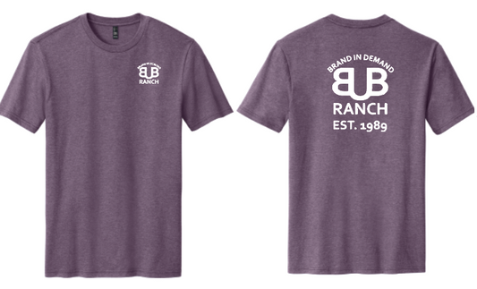 Bub Ranch T shirt Heather Eggplant