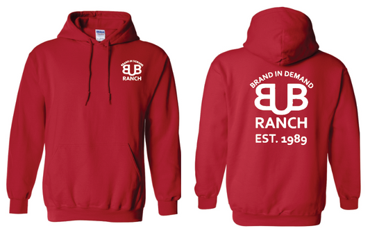 Bub Ranch Brand Hoodie Red